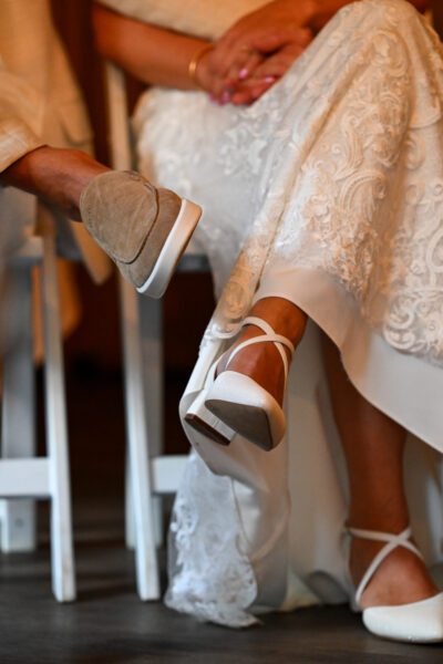 GBS Herve Paris - Linden halter neck dress WIT