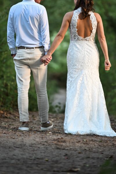 GBS Herve Paris - Linden halter neck dress WIT