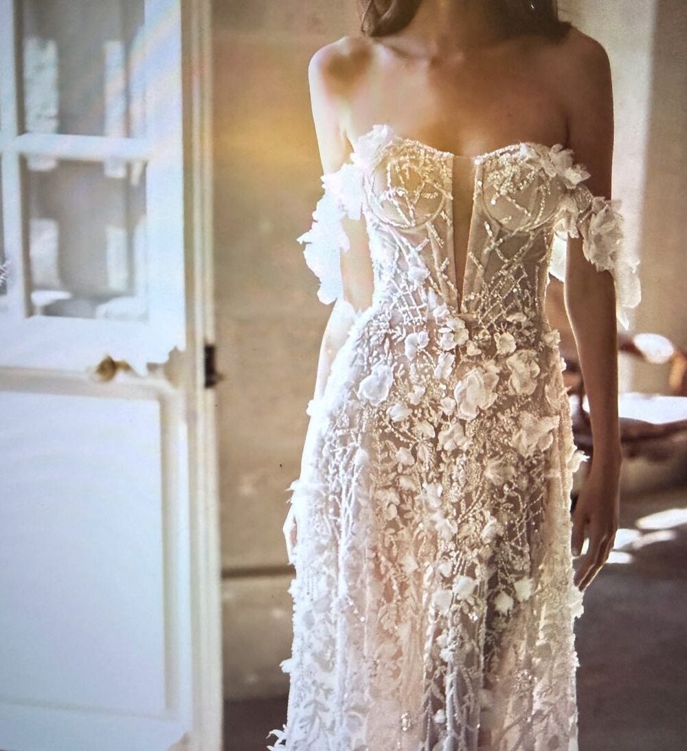 Ramona Coulture Pareltrouwjurk.