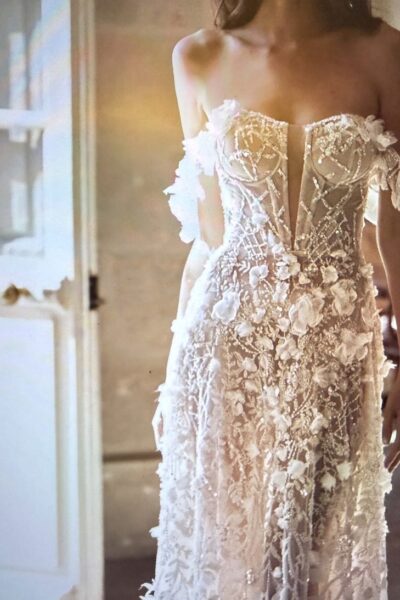 Ramona Coulture Pareltrouwjurk.