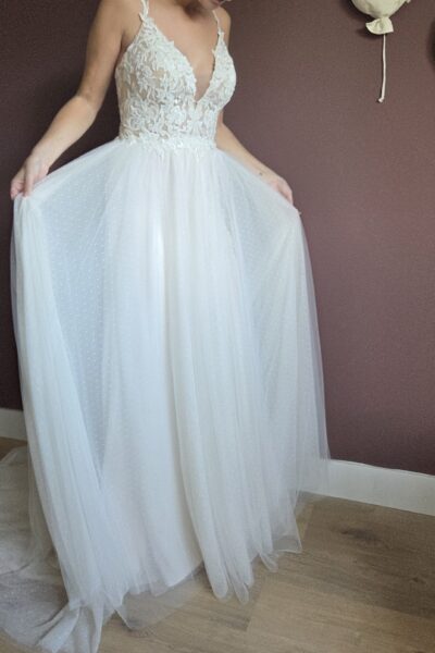 Zomerse Lillian West Trouwjurk (NIEUW)