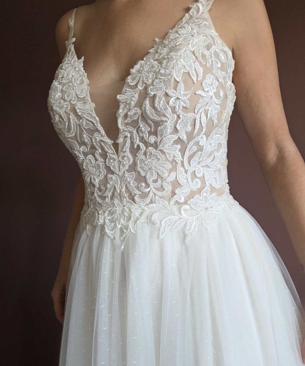 Zomerse Lillian West Trouwjurk (NIEUW)