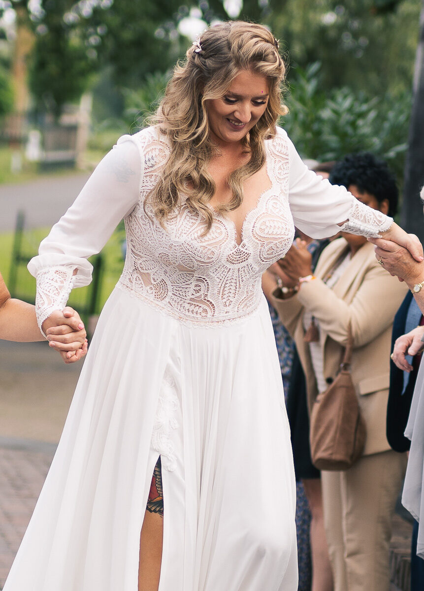 Prachtige trouwjurk Becca uit de Mystical Collection van GBS Hervé Paris