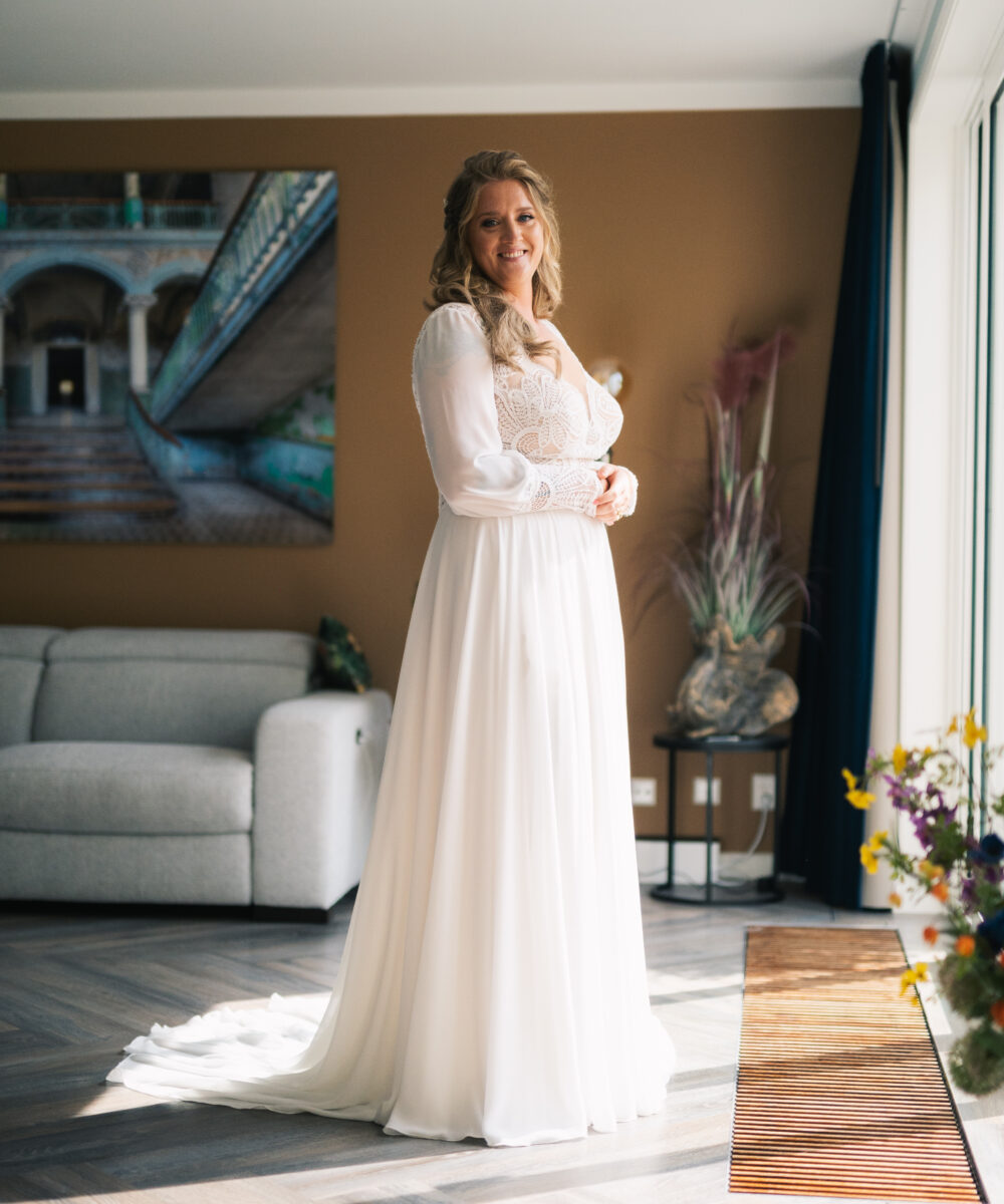 Prachtige trouwjurk Becca uit de Mystical Collection van GBS Hervé Paris