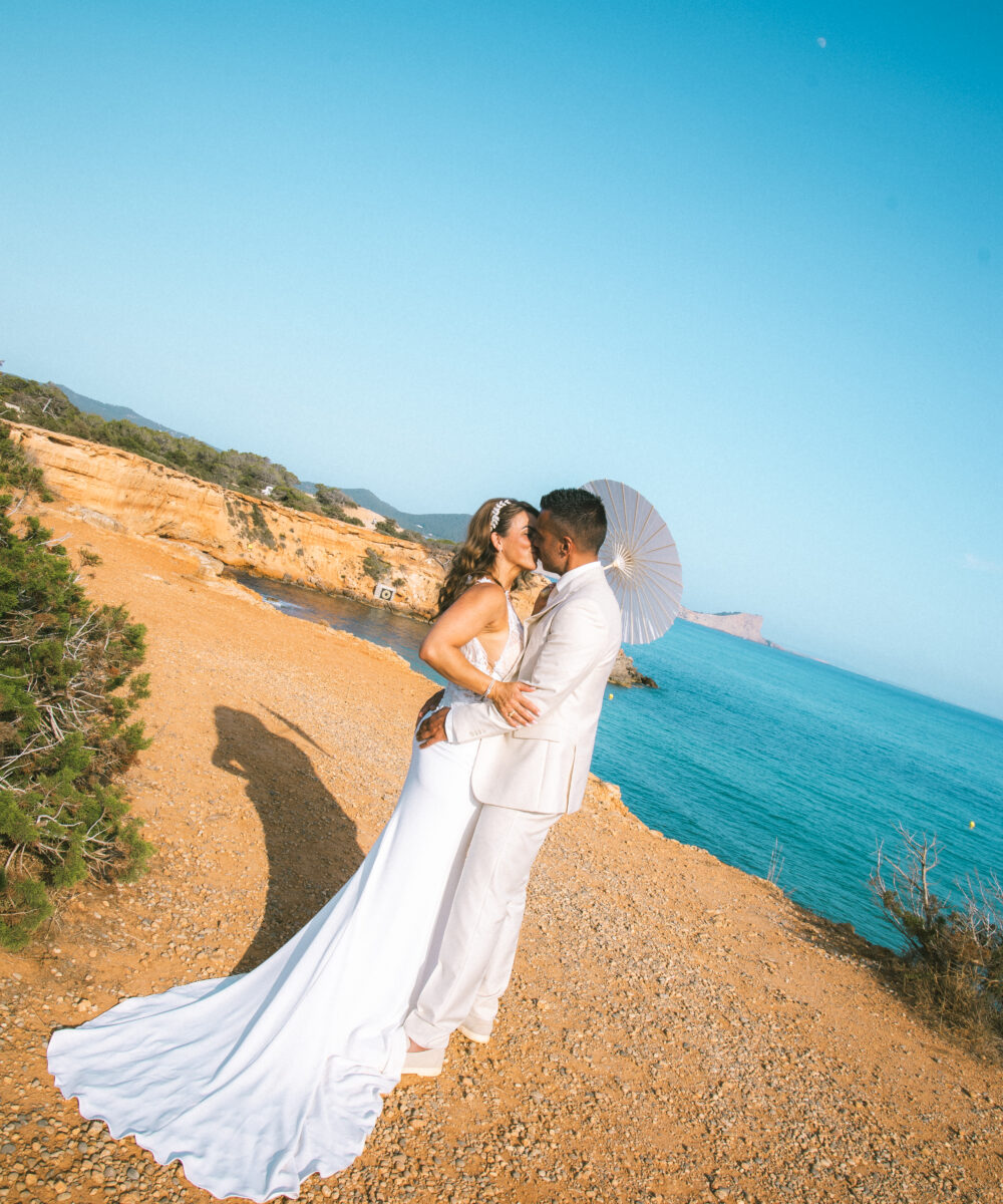 Elegante Trouwjurk met kant en open rug