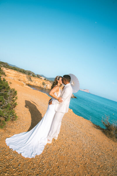 Elegante Trouwjurk met kant en open rug