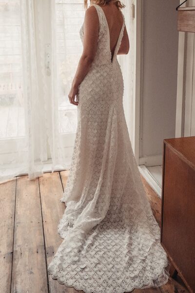 Romantische kanten jurk (~mt 38) - Rosa Clara Duarte