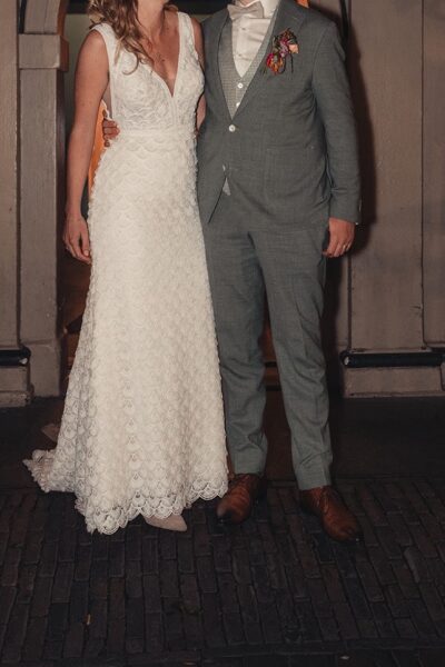 Romantische kanten jurk (~mt 38) - Rosa Clara Duarte