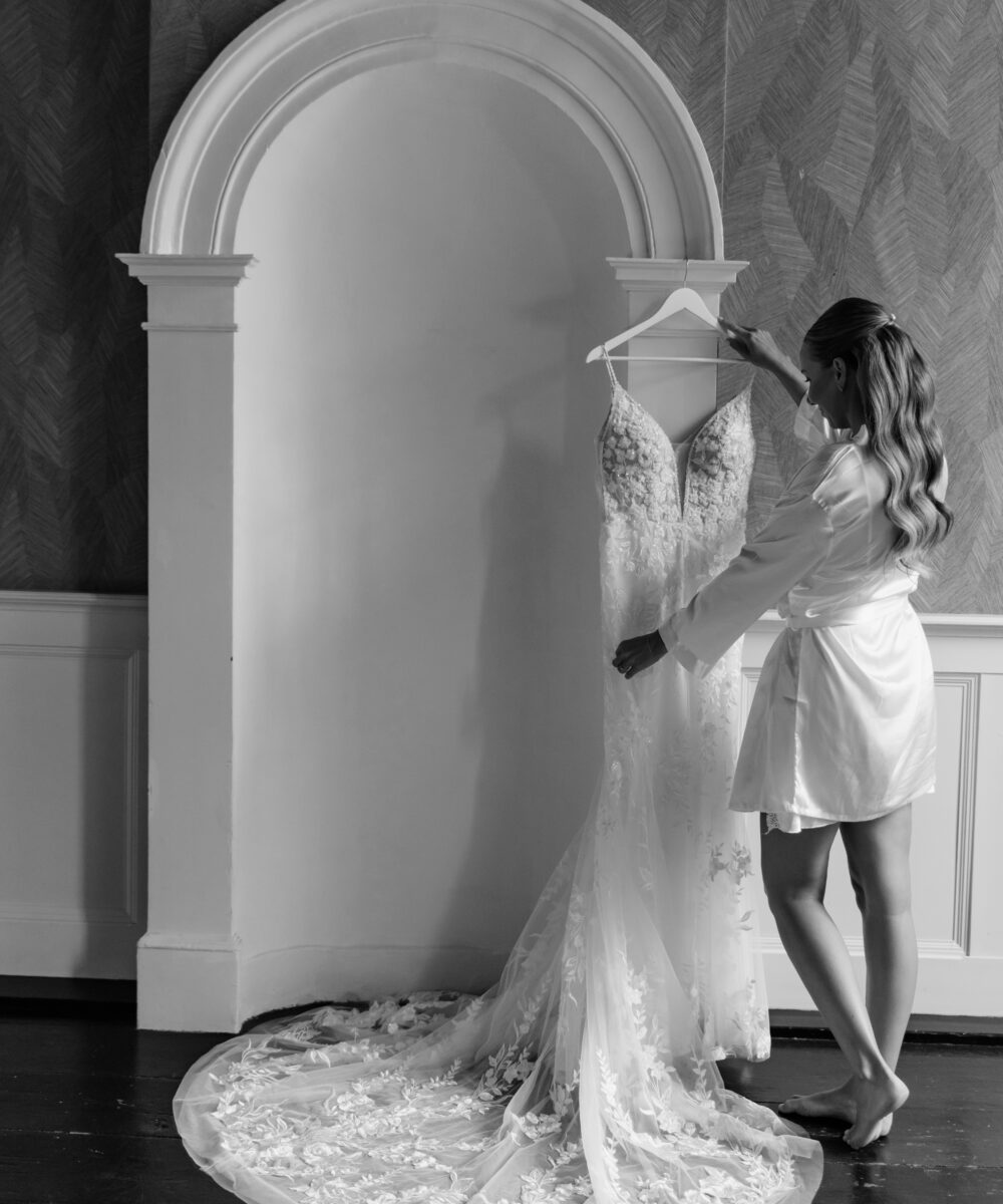 Mermaid trouwjurk+ lange sluier in perfecte staat