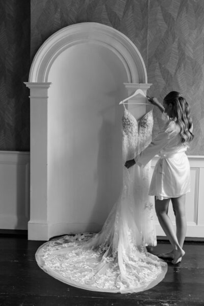 Mermaid trouwjurk+ lange sluier in perfecte staat