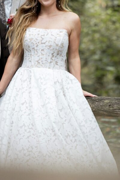 Romantische trouwjurk Monica Loretti - Trouwjurk 6458 (collectie 2025!)