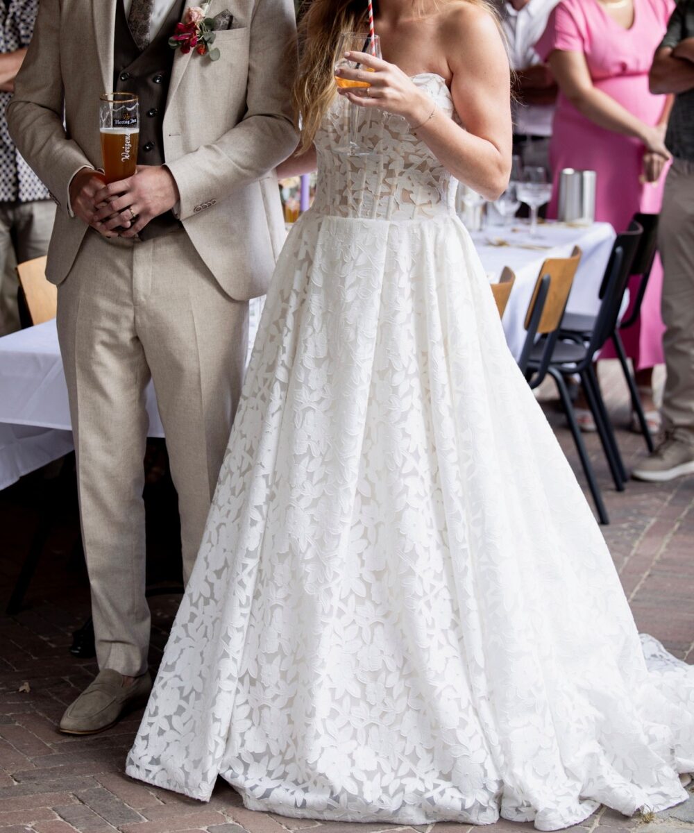 Romantische trouwjurk Monica Loretti - Trouwjurk 6458 (collectie 2025!)