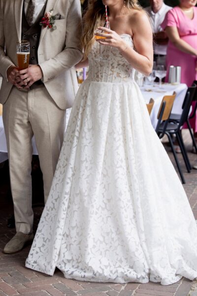 Romantische trouwjurk Monica Loretti - Trouwjurk 6458 (collectie 2025!)