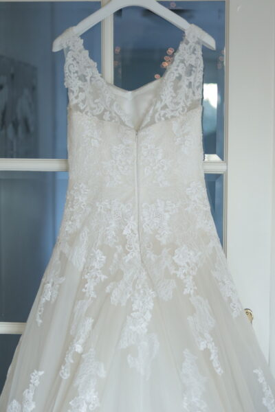 Romantische trouwjurk incl. sluier, als nieuw (1x gedragen, direct gereinigd)