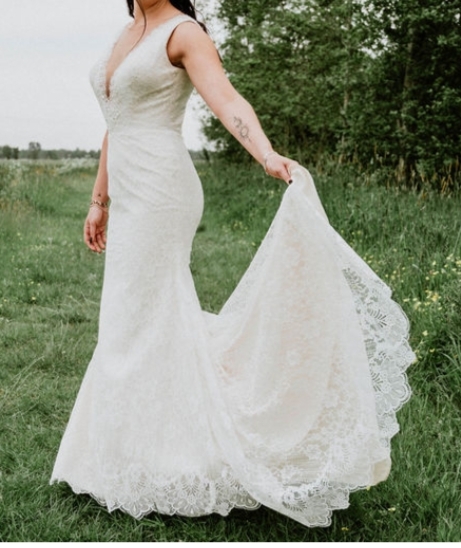 Kanten trouwjurk