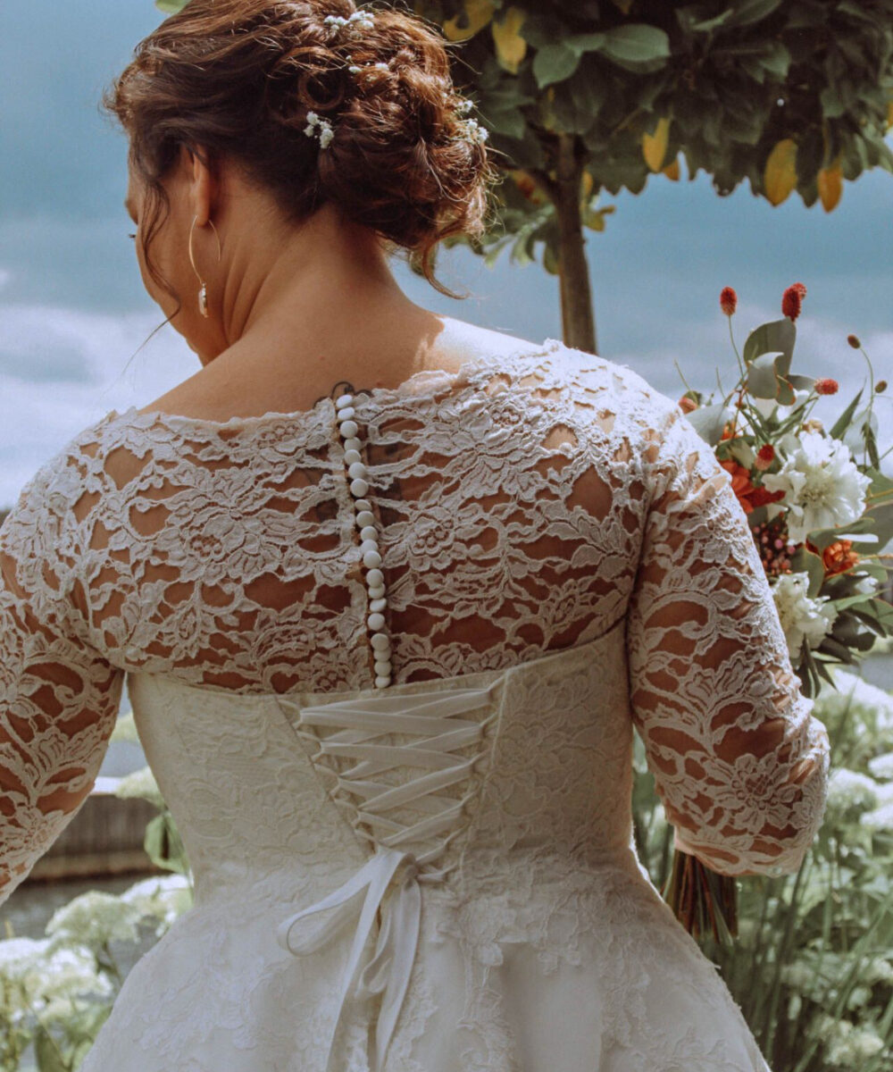 Jaren 50 model trouwjurk