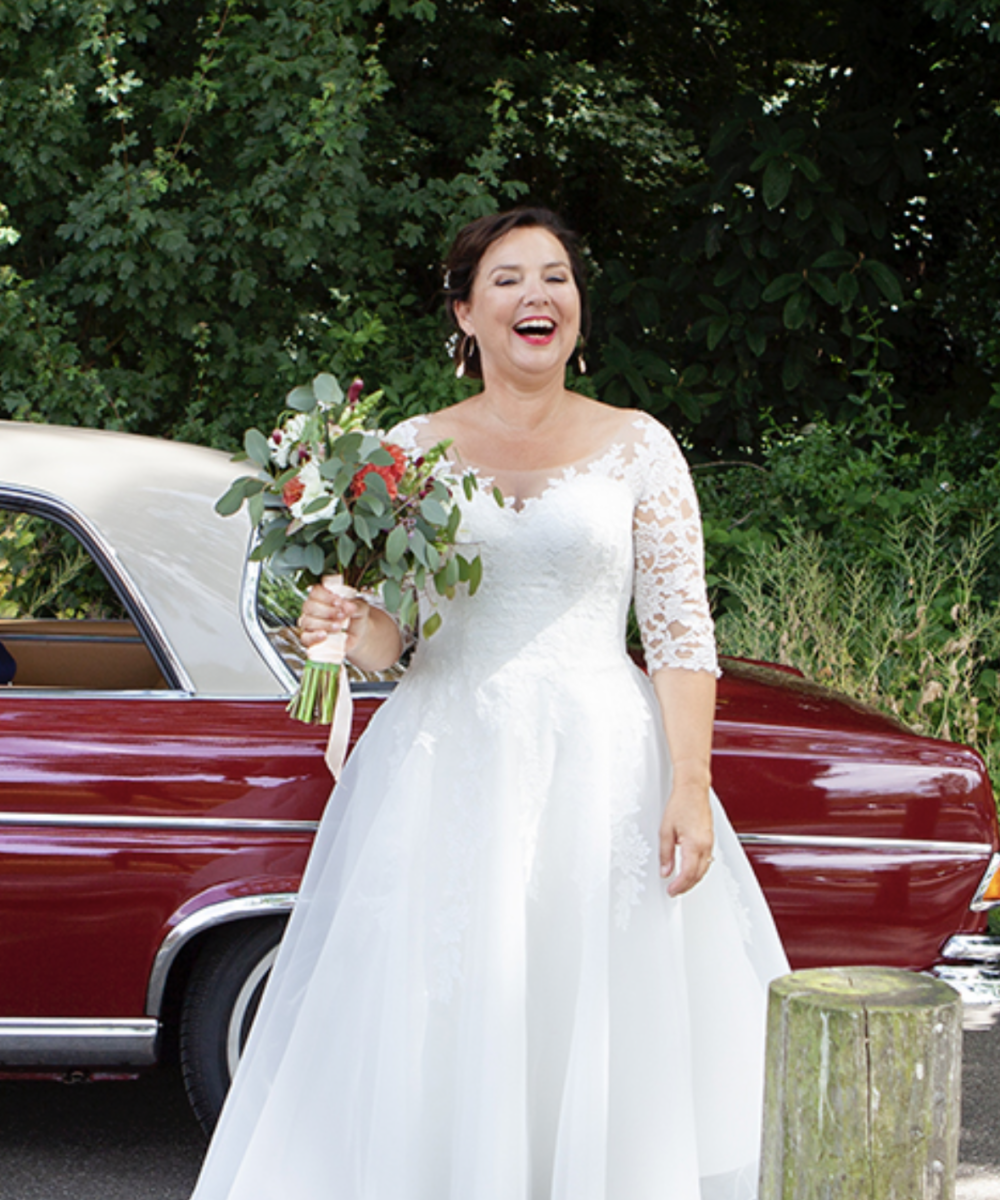 Jaren 50 model trouwjurk