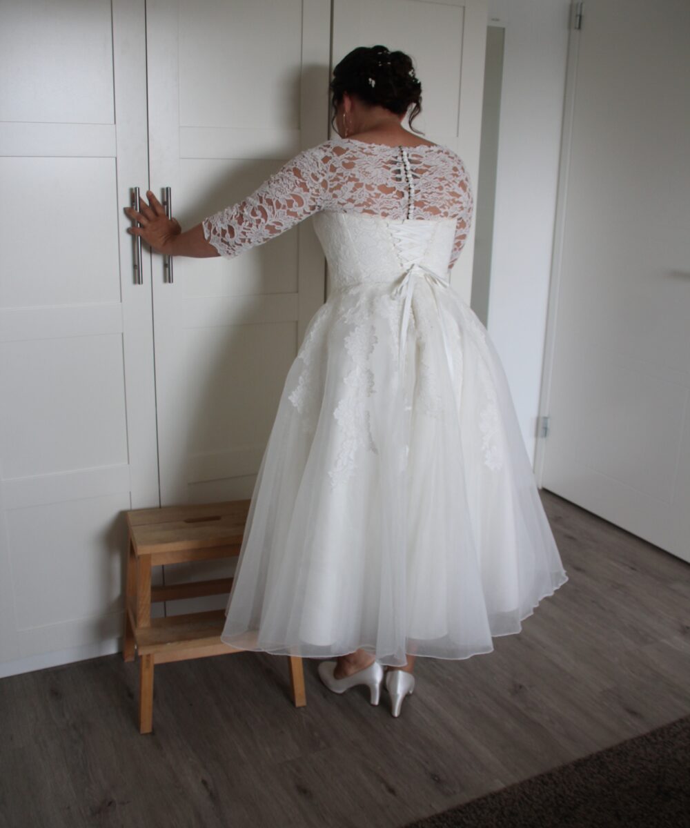 Jaren 50 model trouwjurk