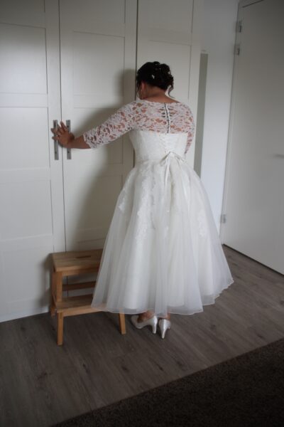 Jaren 50 model trouwjurk