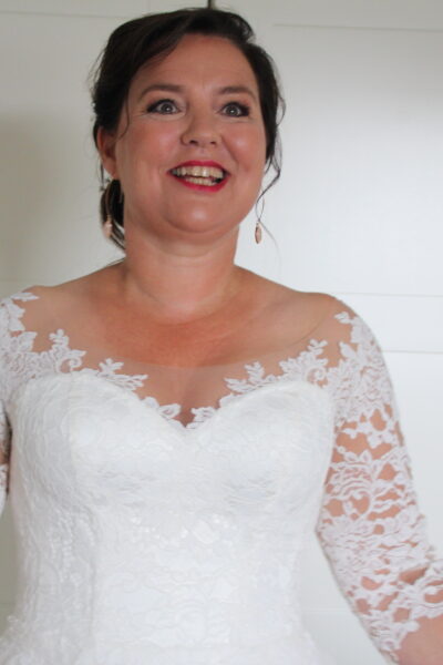 Jaren 50 model trouwjurk