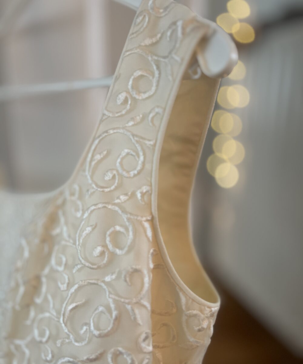 Elegante vintage trouwjurk