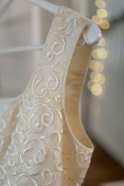 Elegante vintage trouwjurk