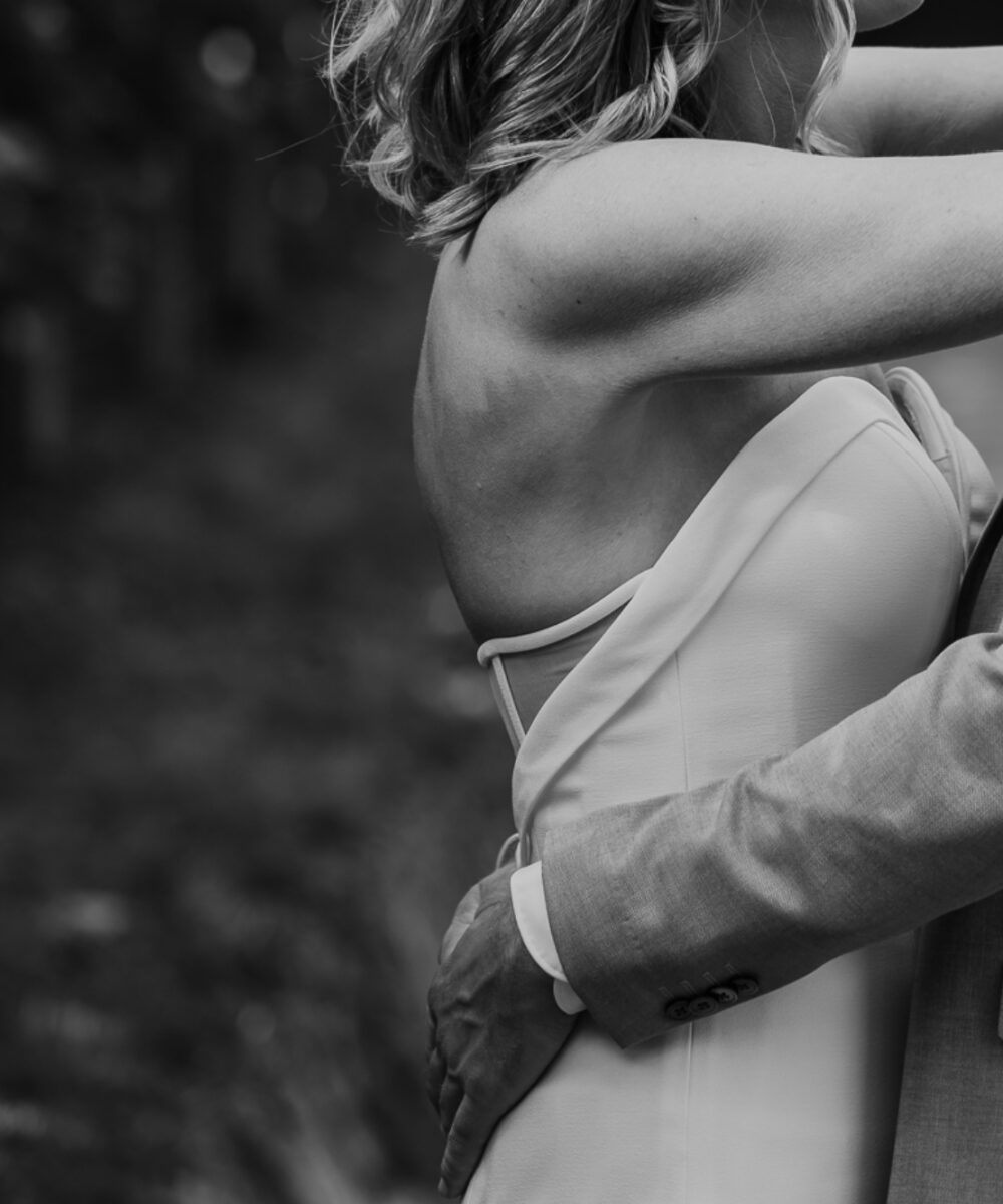 Strapless trouwjurk maat s, gebroken wit