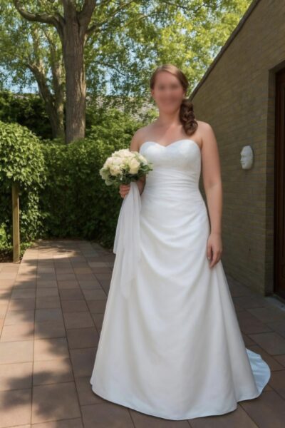 Trouwjurk A-line met sweetheart neckline