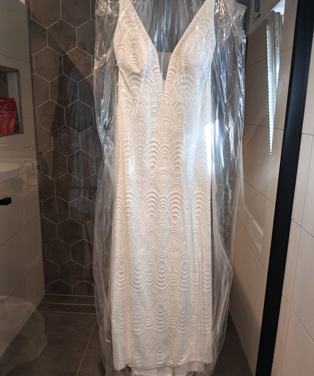 Mooie kanten trouwjurk