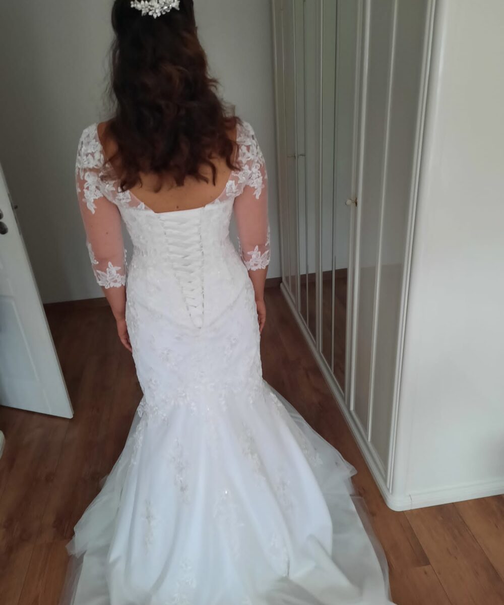 Prachtige trouwjurk met kant