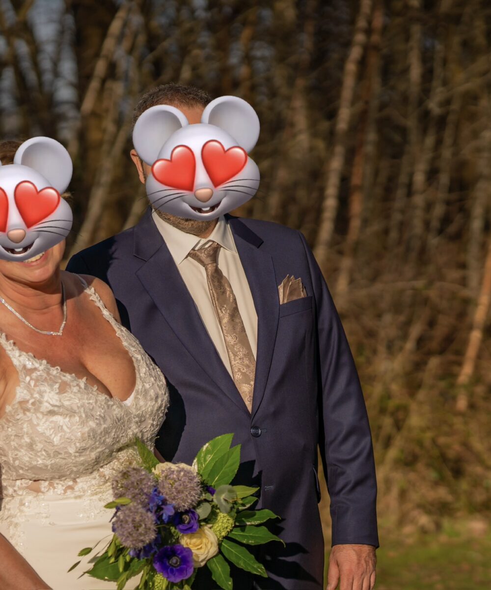 Ivoorkleurige trouwjurk