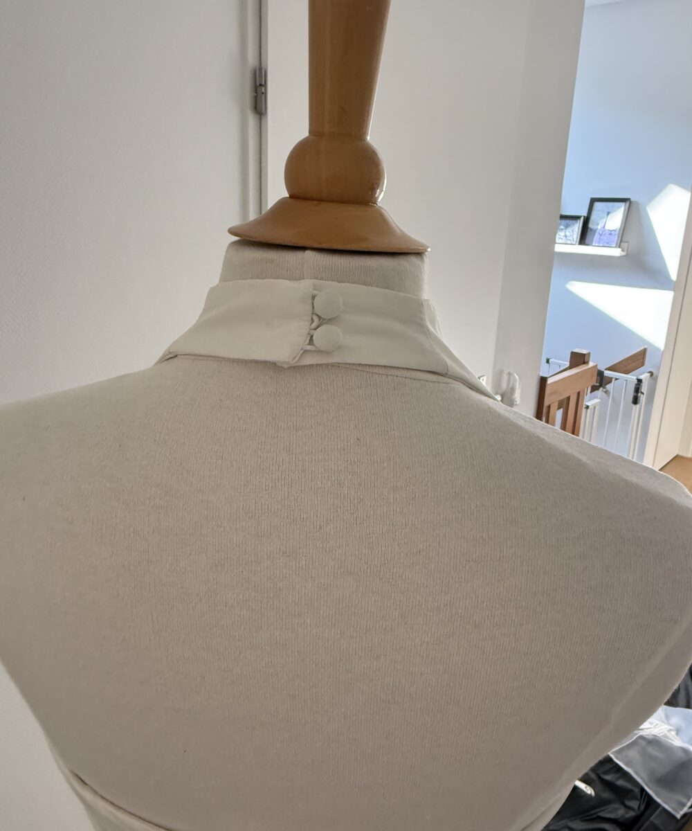 Halterjurk taftzijde ivoor 38