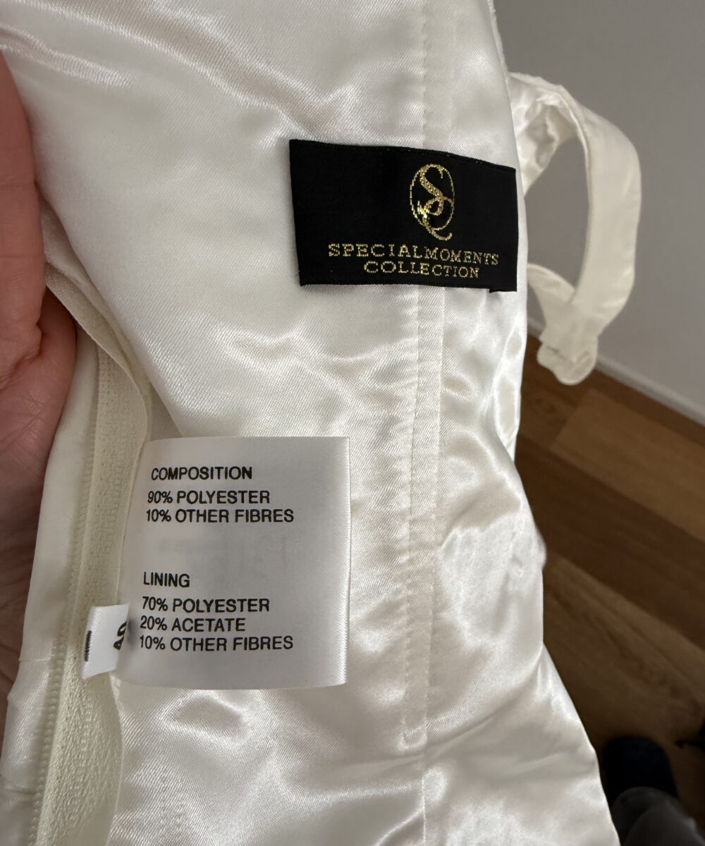 Halterjurk taftzijde ivoor 38