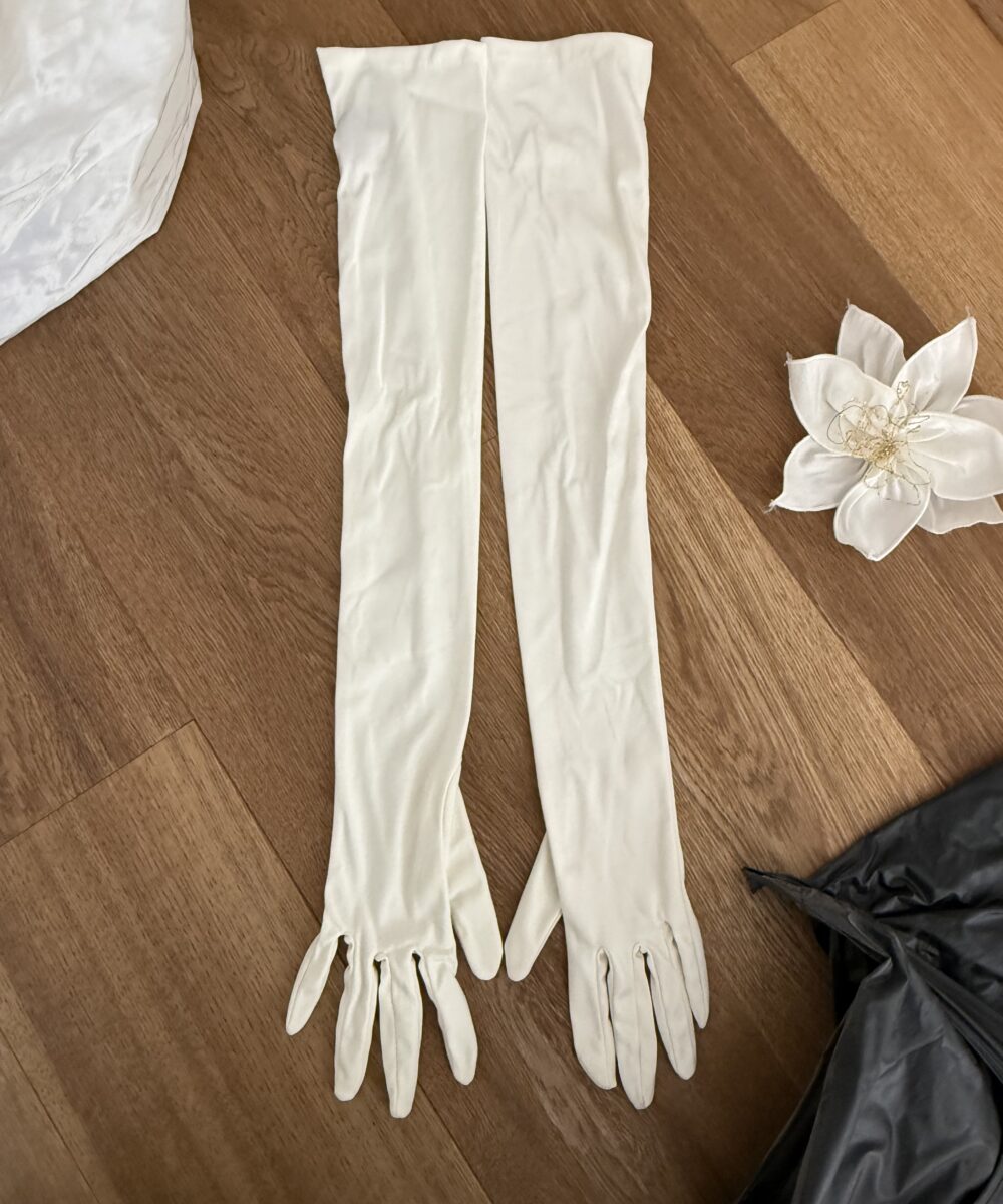 Halterjurk taftzijde ivoor 38