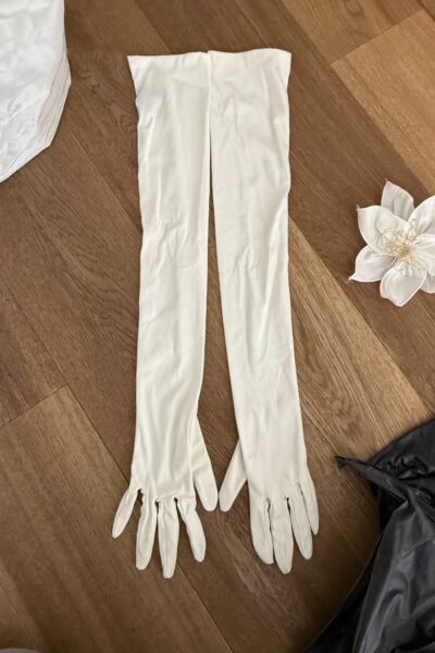 Halterjurk taftzijde ivoor 38