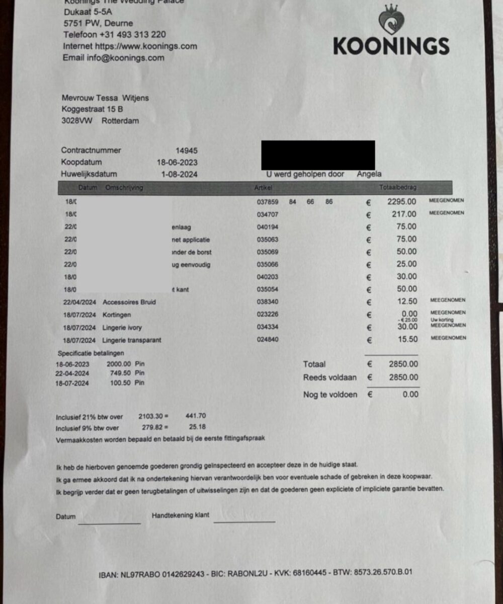 Trouwjurk Koonings The Wedding Palace