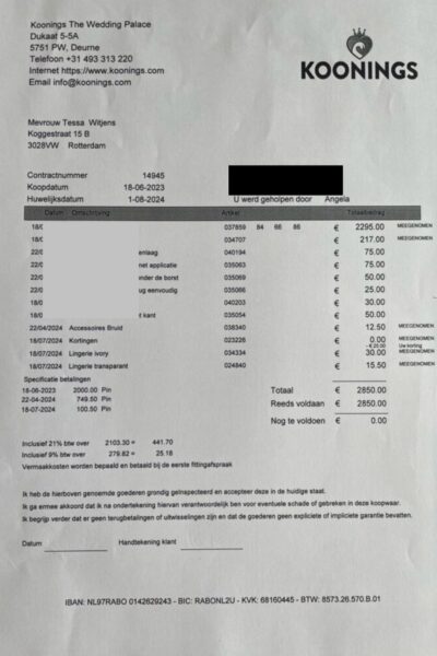 Trouwjurk Koonings The Wedding Palace