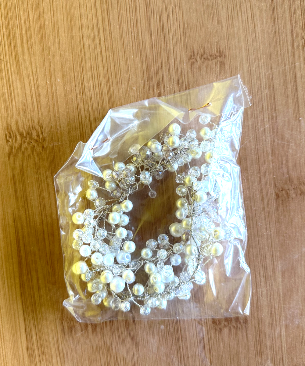 Franse kanten op maat gemaakte trouwjurk in maat 40