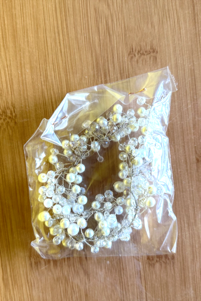 Franse kanten op maat gemaakte trouwjurk in maat 40