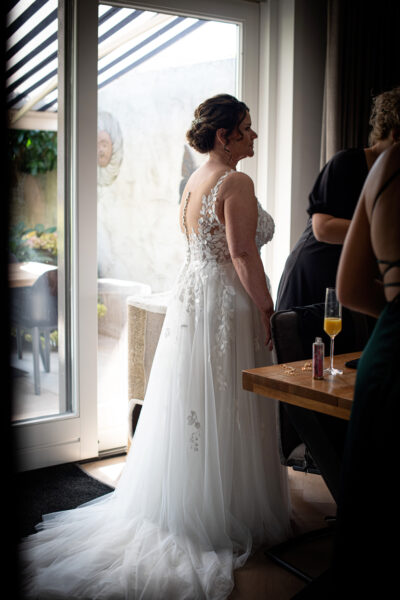 Heerlijk lichte trouwjurk