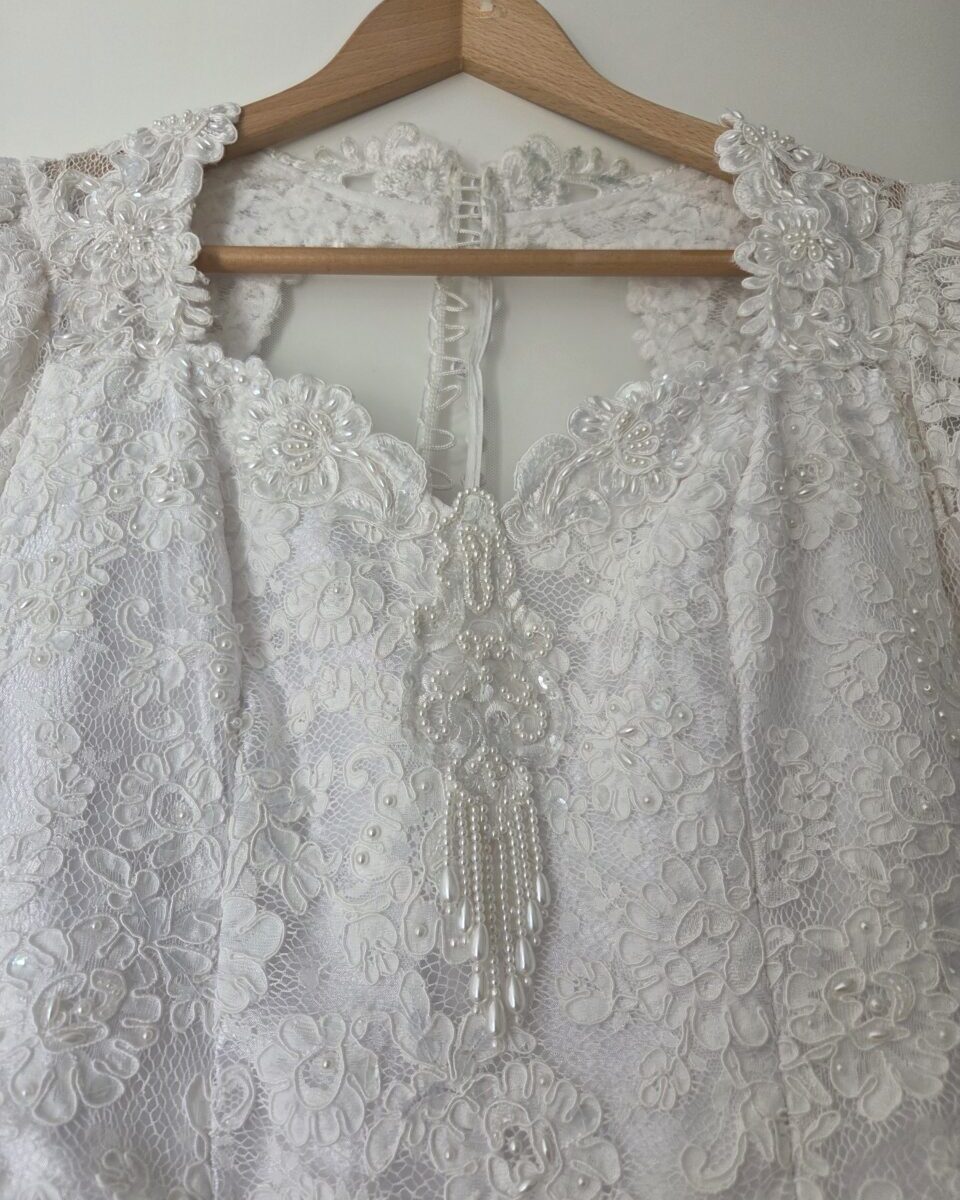 Prachtige Pronovias Trouwjurk met kant & parels
