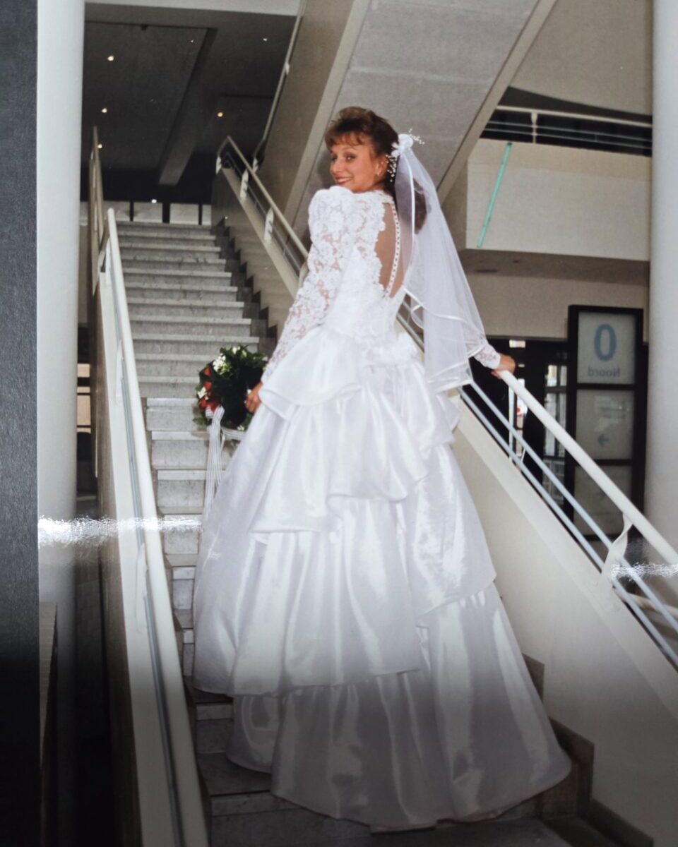 Prachtige Pronovias Trouwjurk met kant & parels