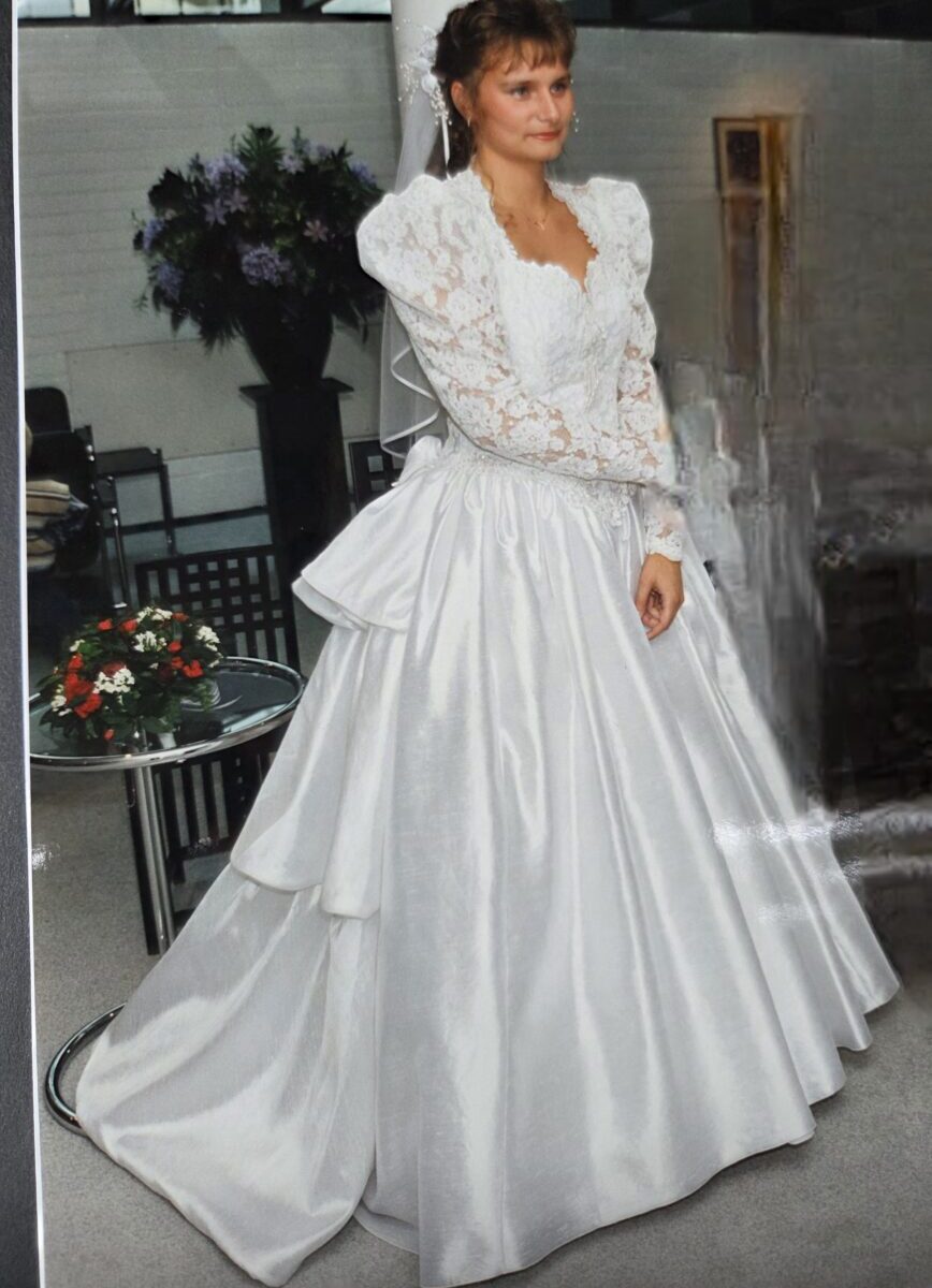 Prachtige Pronovias Trouwjurk met kant & parels