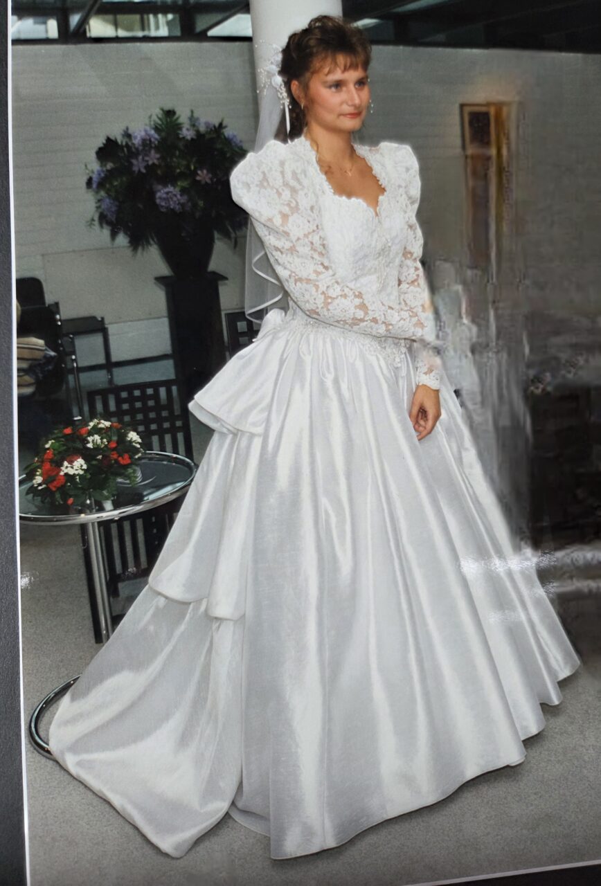 Prachtige Pronovias Trouwjurk met kant & parels