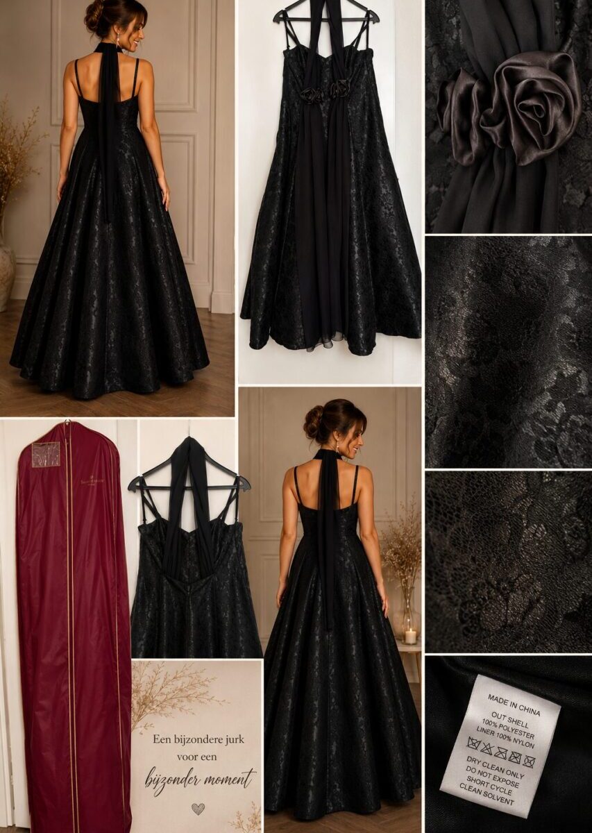 🖤✨ Een Betoverende Zwarte Trouwjurk uit een Sprookje van Bruidsmode Angelique ✨🖤