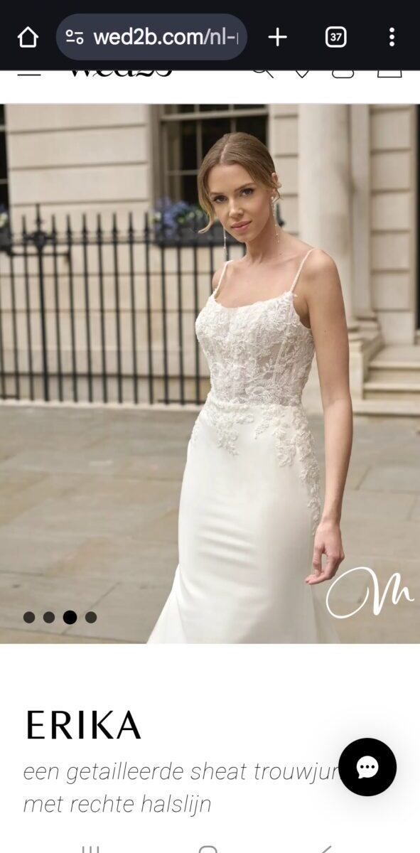 Trouwjurk erica van wed2b maat 14