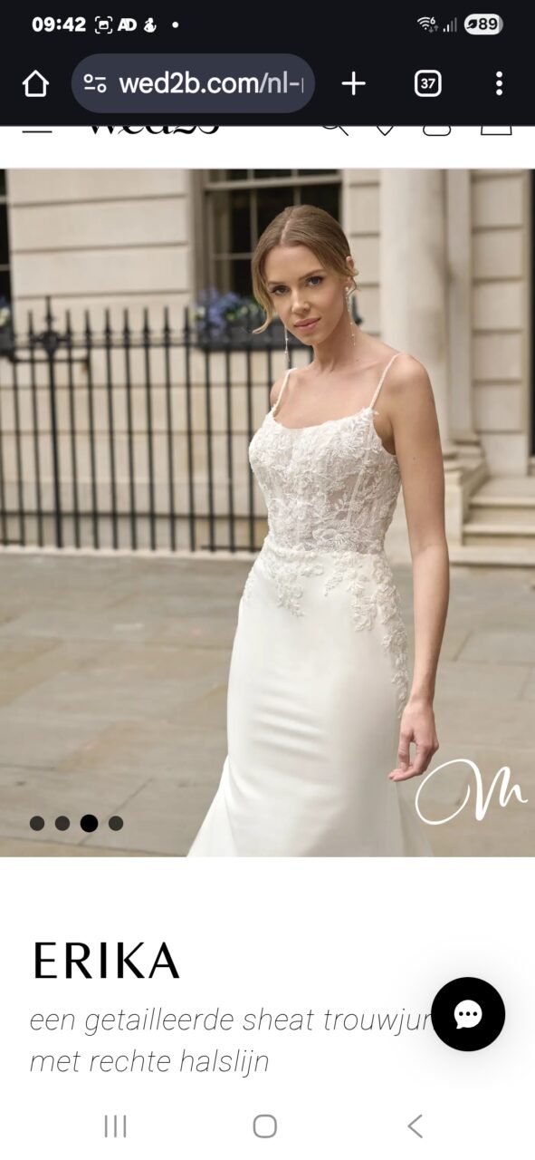 Trouwjurk erica van wed2b maat 14