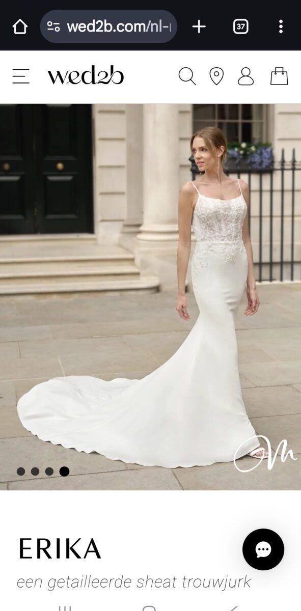 Trouwjurk erica van wed2b maat 14