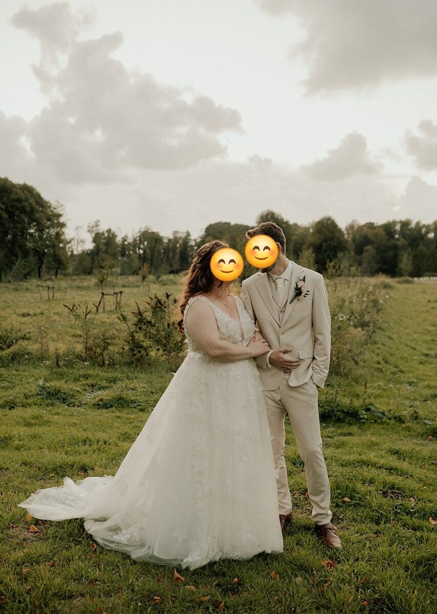 Romantische A-lijn trouwjurk Libelle Bridal Kimbel