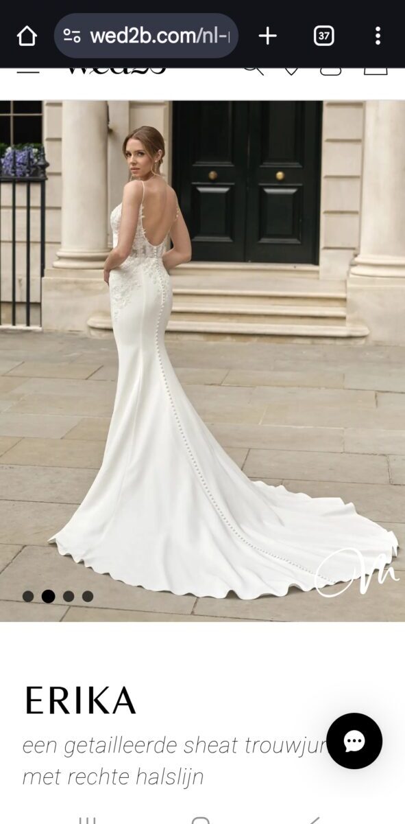 Trouwjurk erica van wed2b maat 14